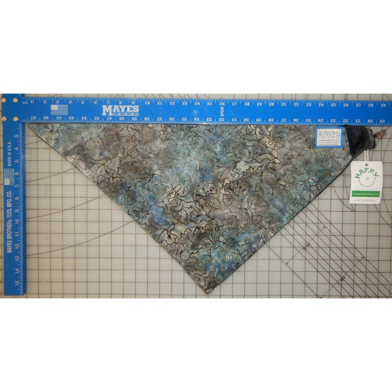 Rogey BANDANA - GREY LEAF BATIK