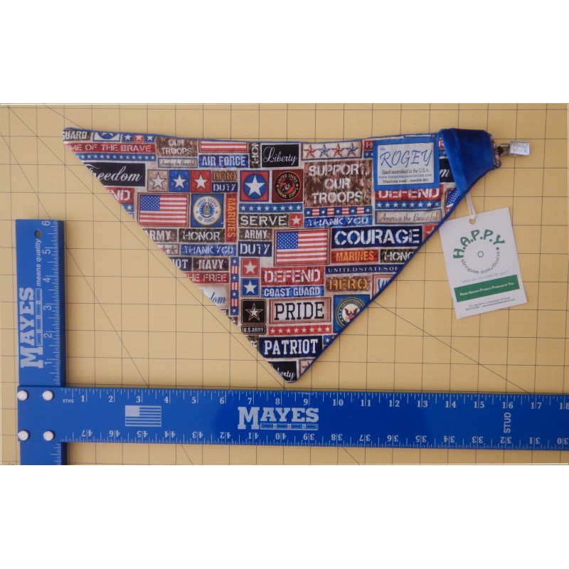 ROGEY PETITE BANDANA - SUPPORT OUR TROOPS (*XS)
