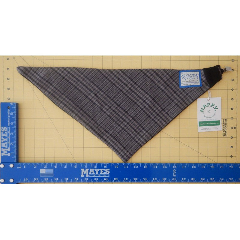 ROGEY PETITE BANDANA - BLACK/GREY FLANNEL