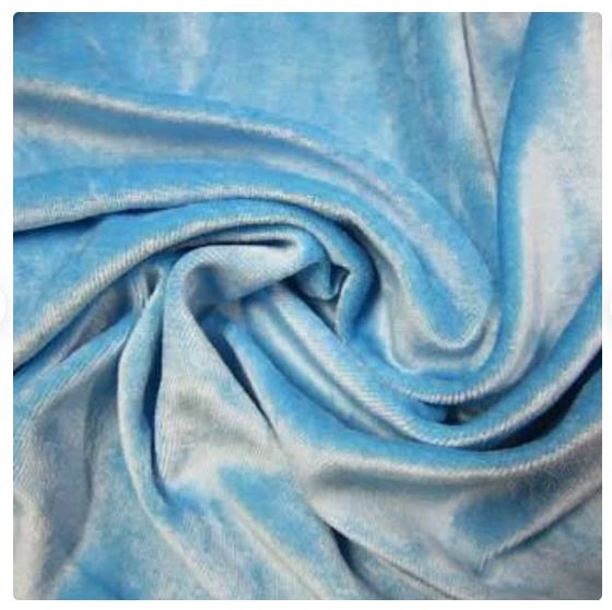 Powder Blue Bamboo Velour - priced in 1/2 yard increments