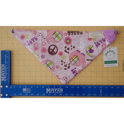 ROGEY PETITE BANDANA - PINK PEACE LOVE