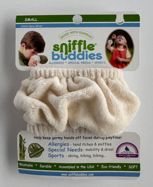 Sniffle Buddies Wristband - NATURAL (Dye-free)